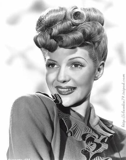fashionable forties 1940's updo