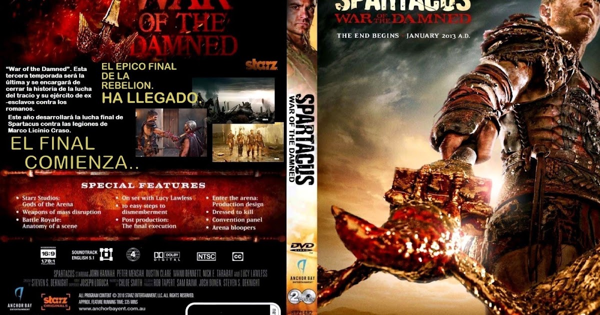 ESTRENOS EN BLU RAY: SPARTACUS CUARTA TEMPORADA ESTRENOS EN BLU RAY: SPARTACUS CUARTA TEMPORADA