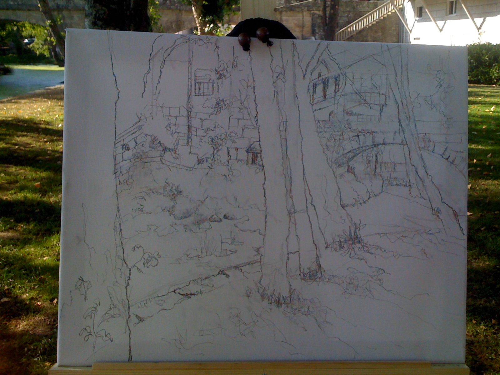 Dextra Obradoiros Arte: Pintura al aire libre. Baños de Molgas.