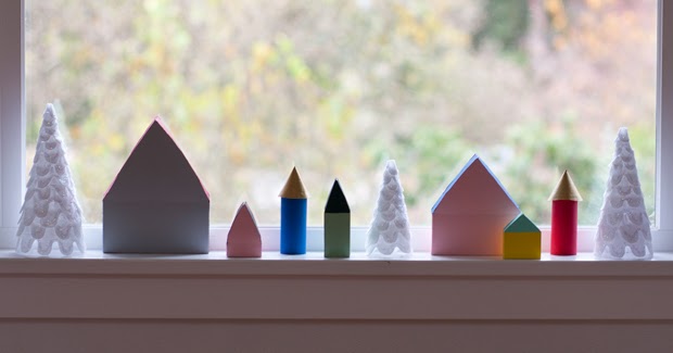 Make your own christmas village Is + Was: DIY Christmas Village