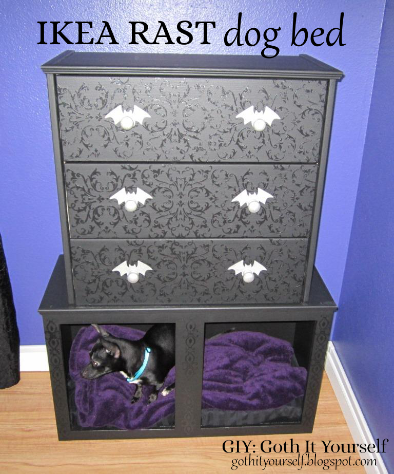 GIY Goth It Yourself IKEA Rast Dog Bed