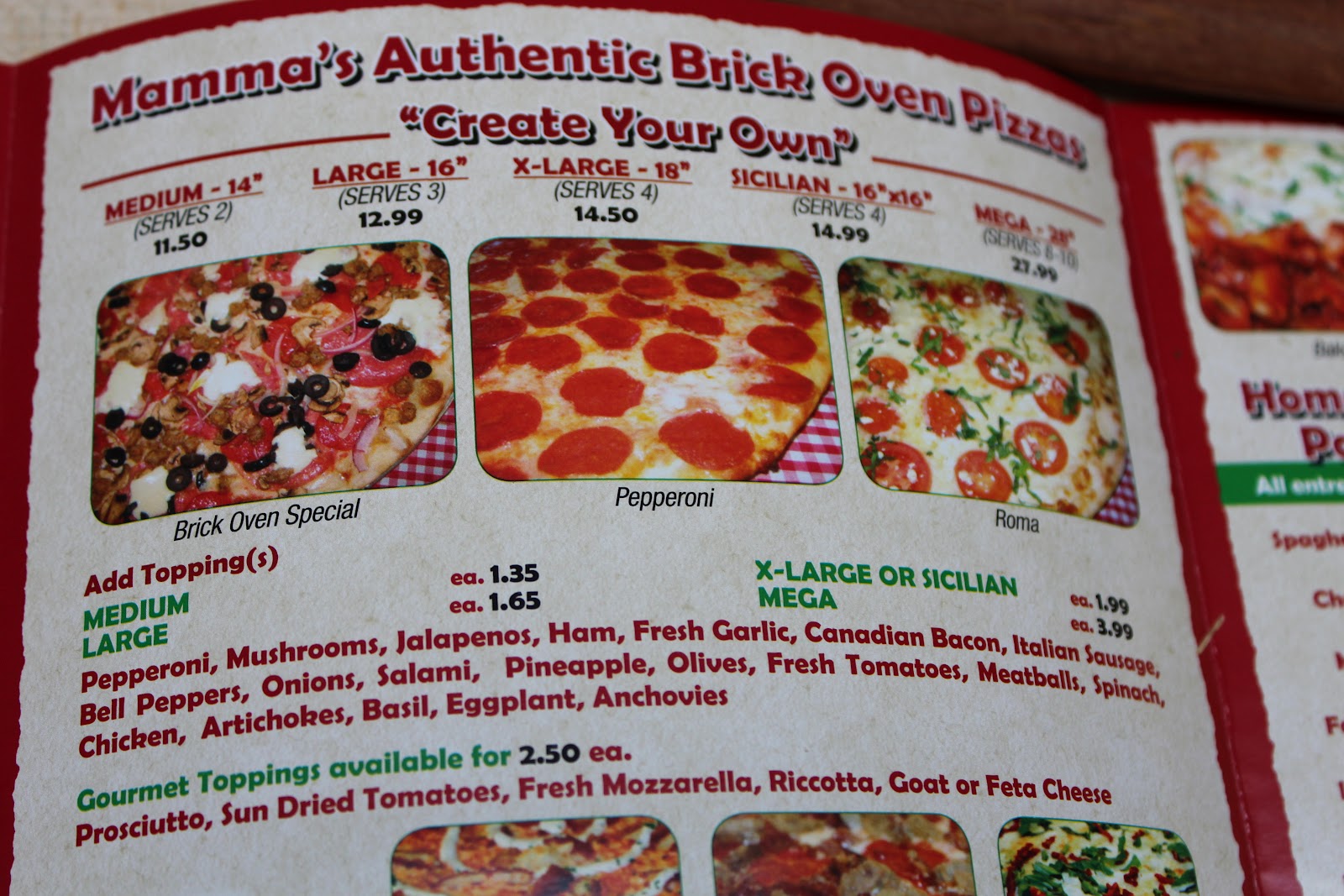 An Immovable Feast Mamma's Brick Oven Pizza & Pasta (East Pasadena)