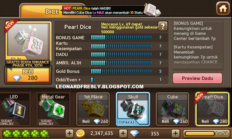 Pearl Dice Lets Get Rich http://leonardfresly.blogspot.com/