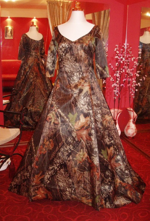 White Camo Prom Dresses 2012