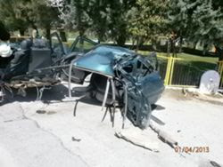 Αυτοκίνητο κόπηκε στα δύο στην Πτολεμαΐδα