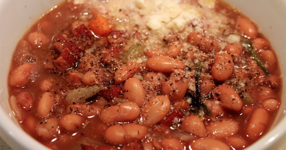 Cook In / Dine Out Smoky Pinto Bean, Red Wine and Bacon Soup