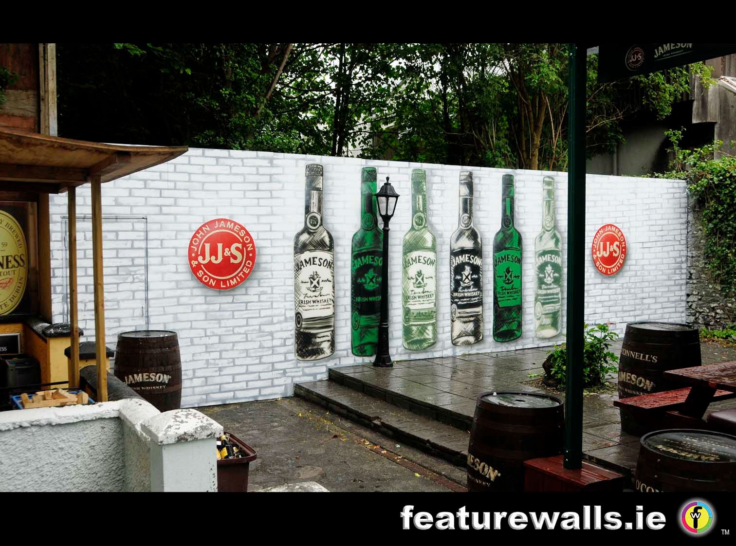 Mural Painting Professionals Featurewalls Ie Transforming Beer O Connells Beer Garden Eyre Square Galway Graffiti Can Art Mural Hand Painted By Featurewalls