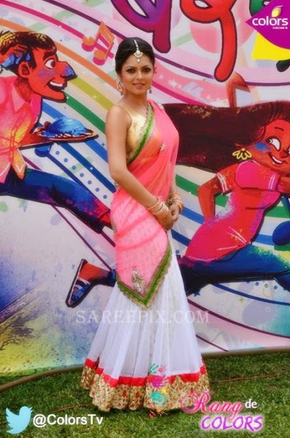 Drasthi-dhami-half-saree-Madhubala-holi-josh Drasthi-dhami-half-saree-Madhubala-holi-josh