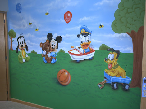 MURAL DISNEY PINTADO EN RECAMARA INFANTIL