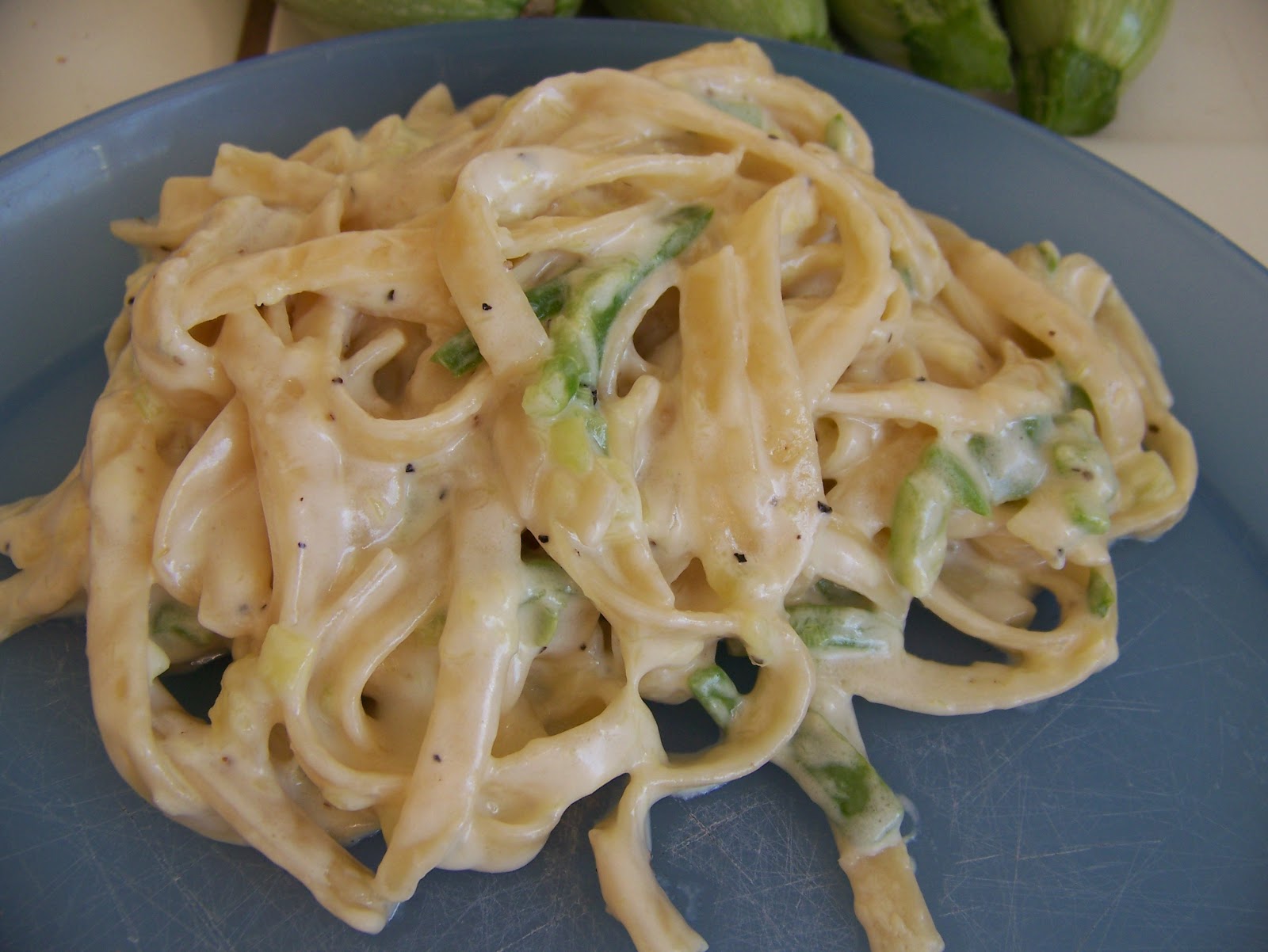 Near to Nothing Zucchini Fettuccine Alfredo