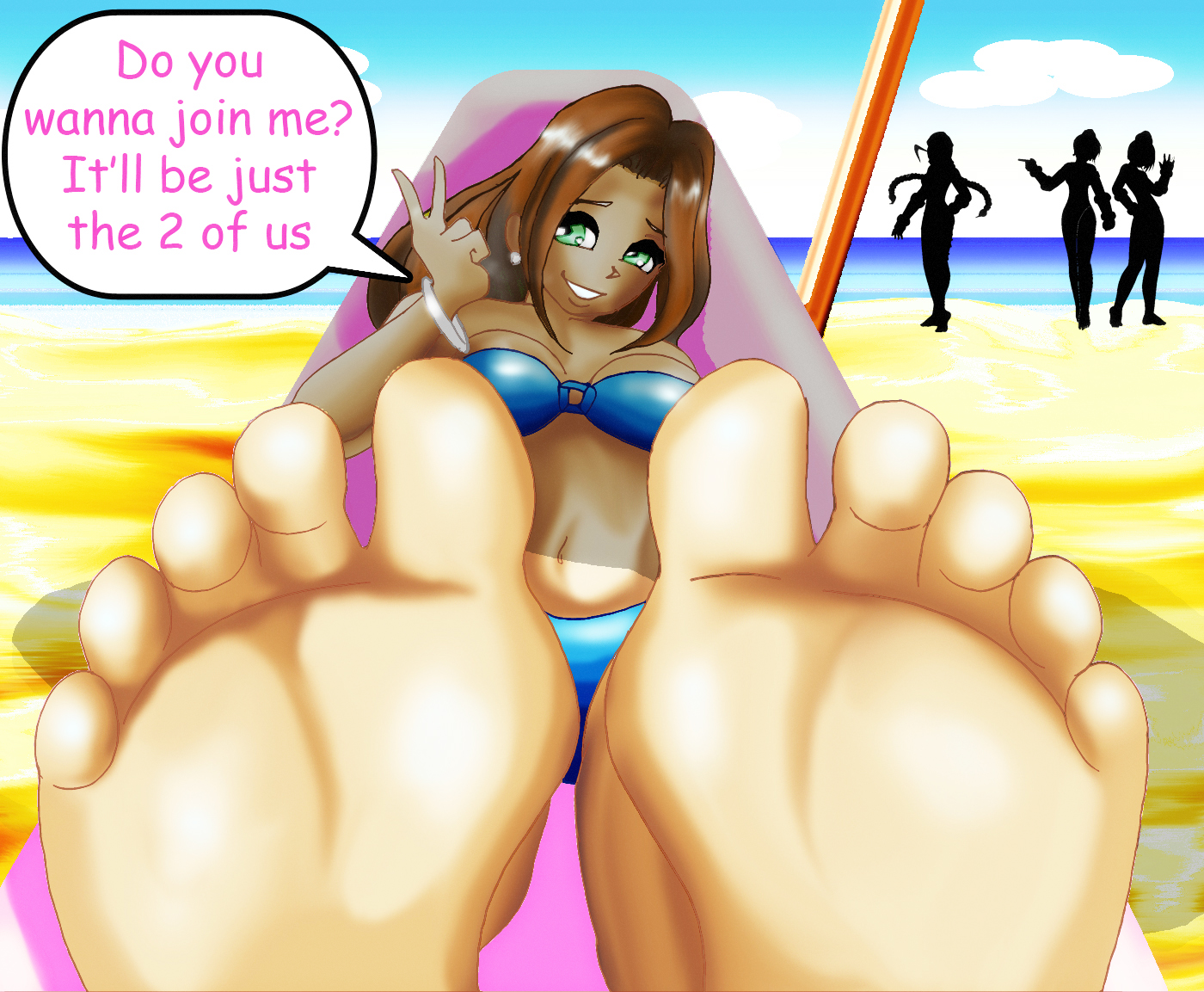 Giantess foot slave