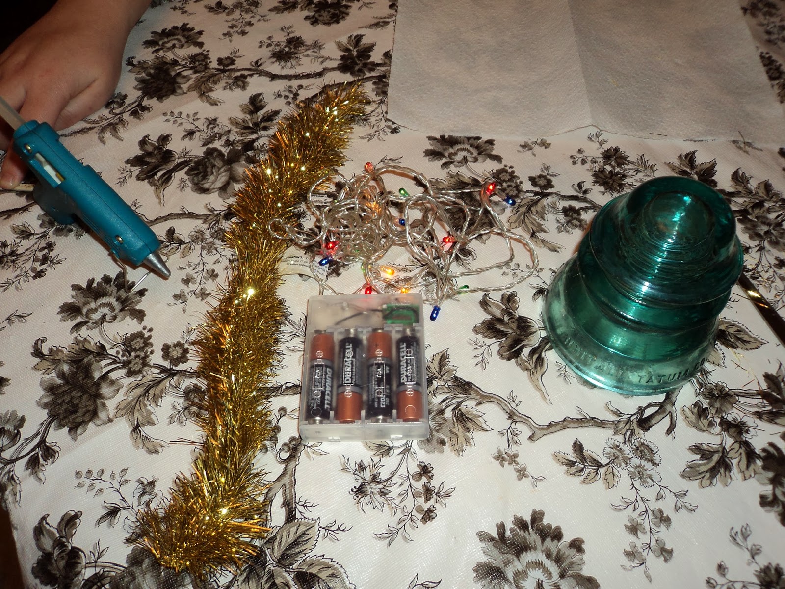 Simply Living a Simple Life Joe's Glass Insulator Christmas Tree