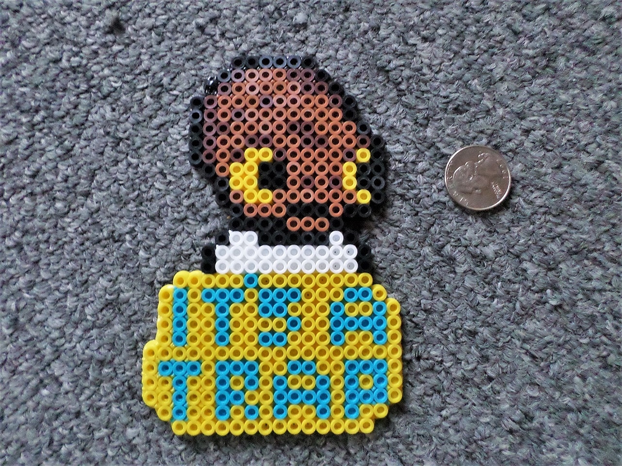 Long Black Fingers Star Wars X Wing & Its Admiral Akbar Perler Beads