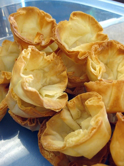 Dragon's Kitchen Phyllo Cups Filled with Mushrooms & Onions