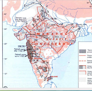 maratha shivaji 1750 confederacy