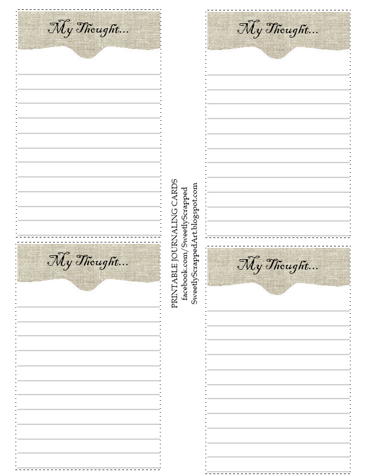 Slobbery image pertaining to free printable journal cards Crazy image with regard to free printable journal cards