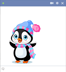 Winter's Penguin - Facebook Sticker