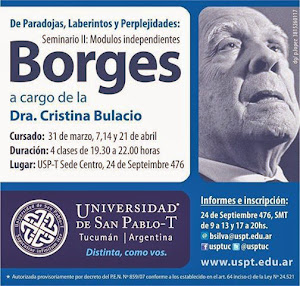 Seminario Borges 2014: De paradojas, laberintos y perplejidades. Dra. Cristina Bulacio
