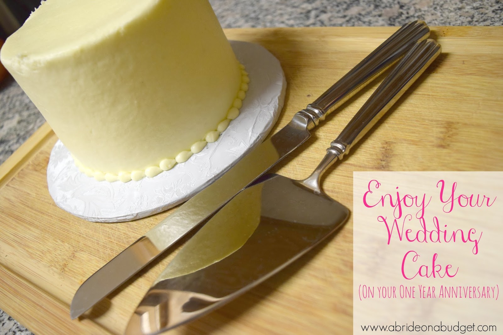 one year anniversary cake