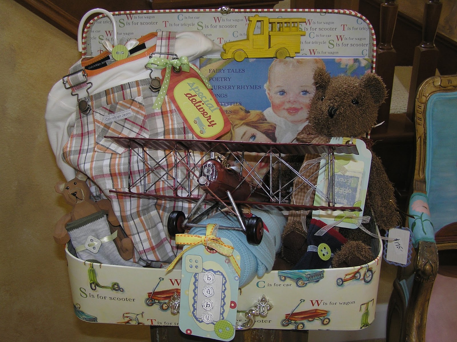 White Horse Relics Unique Themed Baby Gift Baskets!
