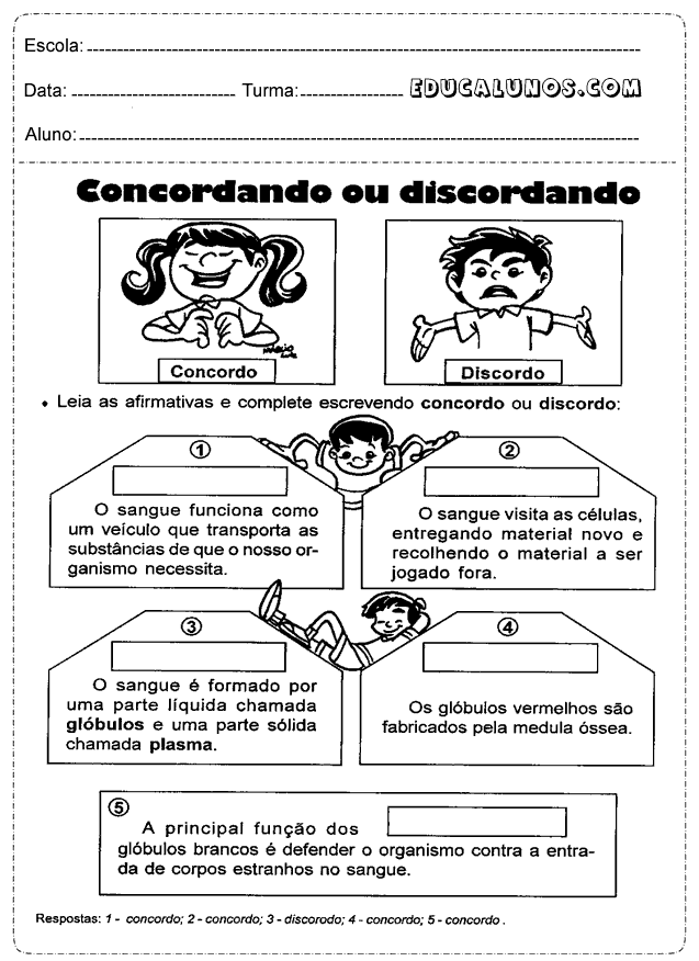 concorda ou discorda