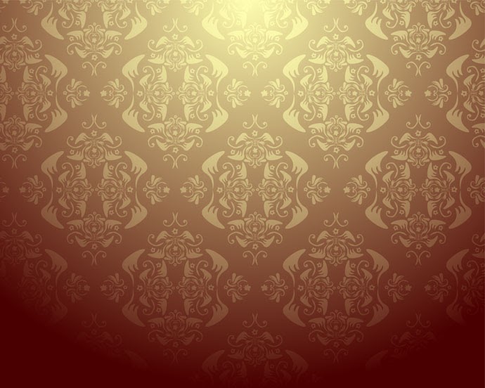 ダマスク柄の壁紙 Seamless damask wallpaper | ai eps イラストレーター