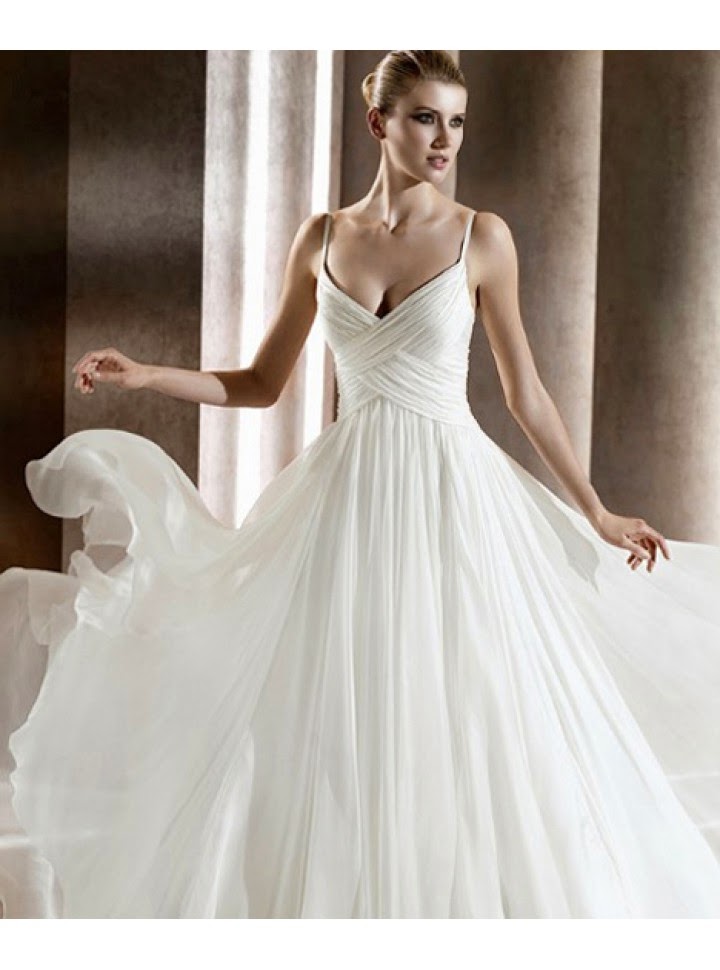 vestidos de novia tirantes delgados