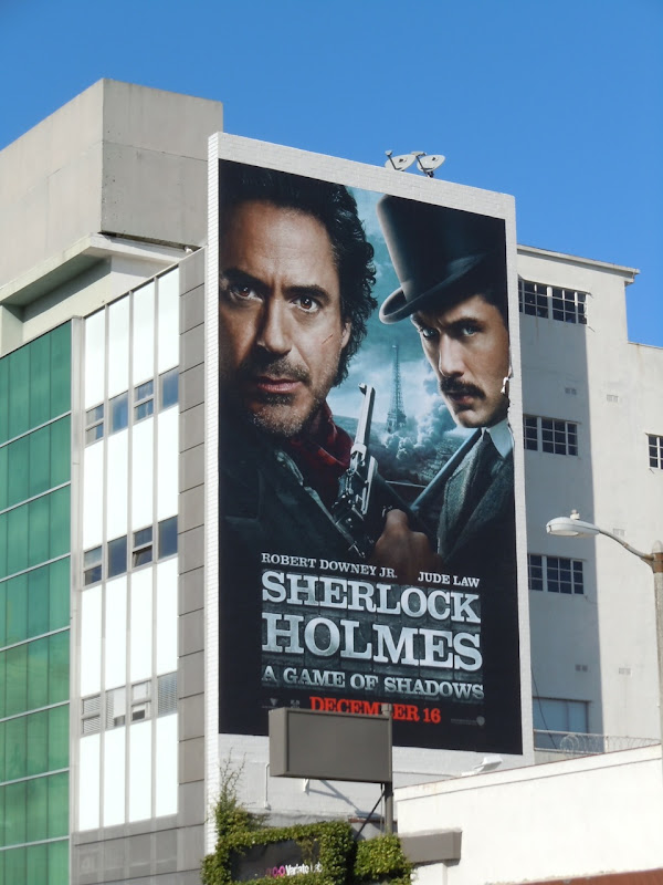 Sherlock Holmes 2 movie billboard