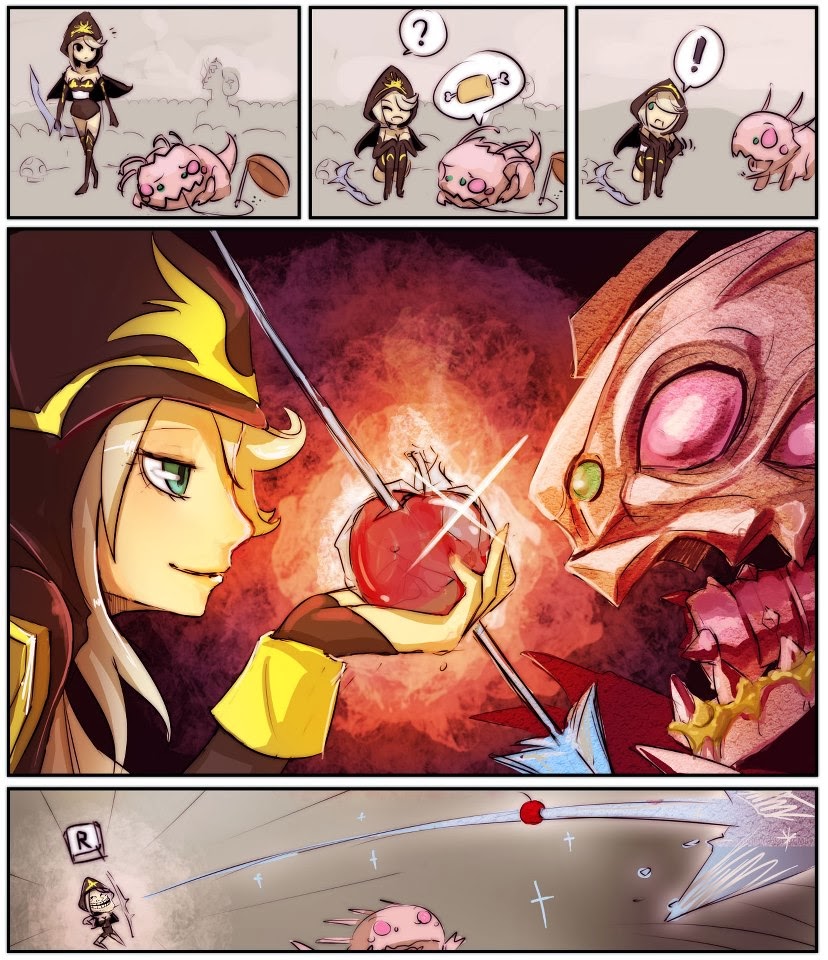 tirinha kog'maw ashe lol
