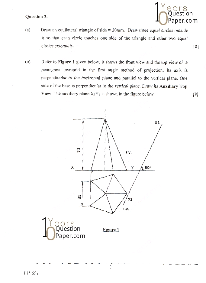 icse 2015 class 10th Technical Drawing Applications question paper icse 2015 class 10th Technical Drawing question paper
