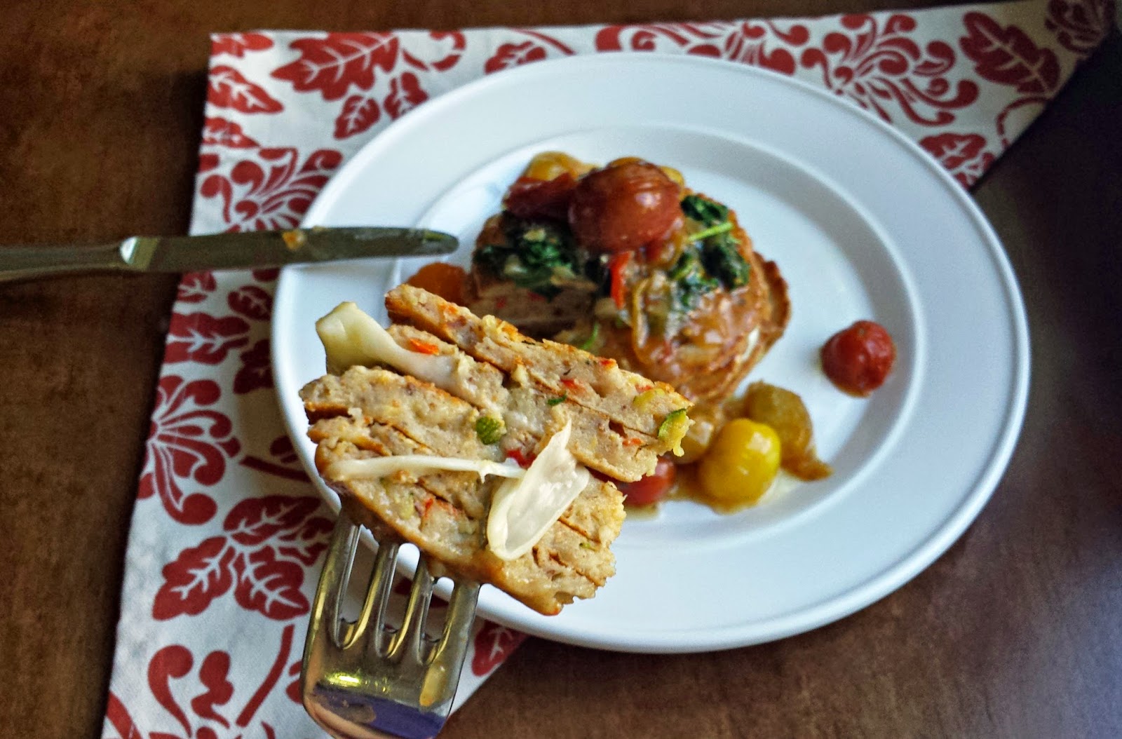 Loaves n Dishes ZUCCHINI PANCAKES WITH CHERRY TOMATO SAUCE