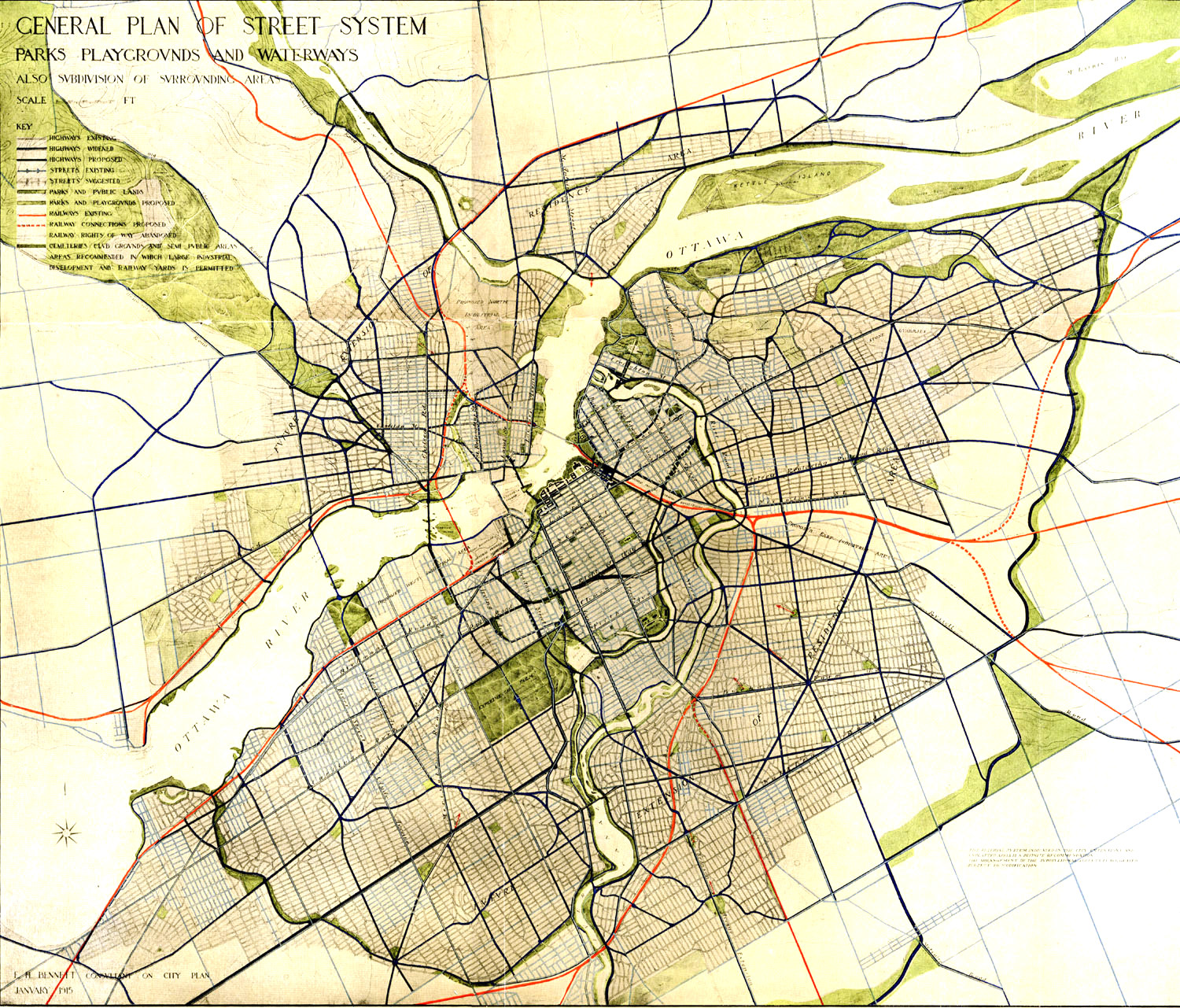 the federal district plan was less generous with park space and interconnections e h bennett consultant on federal district plan january 1915 the federal district plan was less generous with park space and interconnections e h bennett consultant on federal district plan january 1915