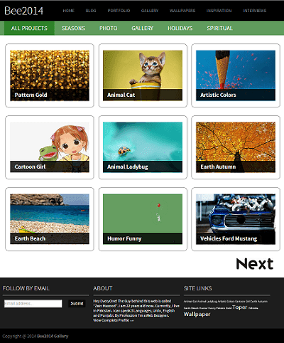Chia sẻ Bee Gallery Template Blogspot cho trang hình ảnh đẹp Chia sẻ Bee Gallery Template Blogspot cho trang hình ảnh đẹp