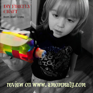 DIY Firefly Craft/Kiwi Crate Bugs Crate Review via Amommaly.com