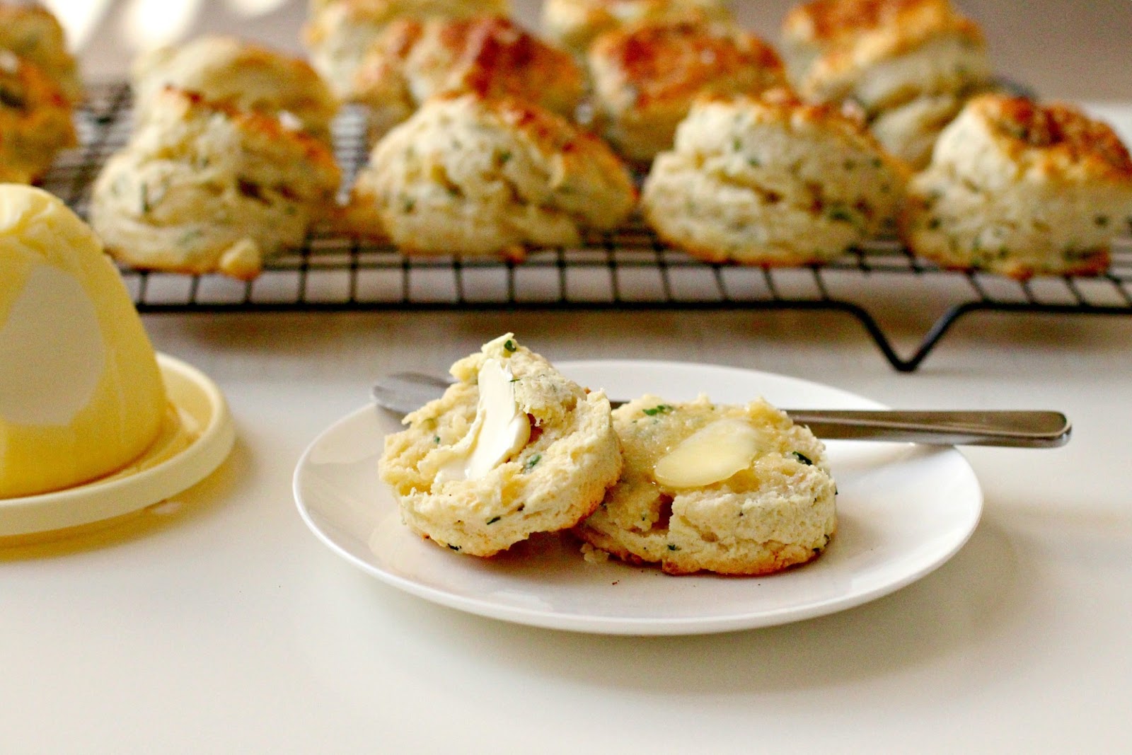Milk and Honey Goat Cheese, Chive and Mascarpone Scones