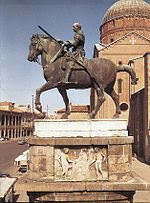 Patung berkuda Gattamelata di Padua.