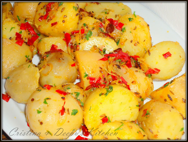fiery spiced potatoes