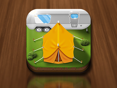 Camping App Icon Camping App Icon