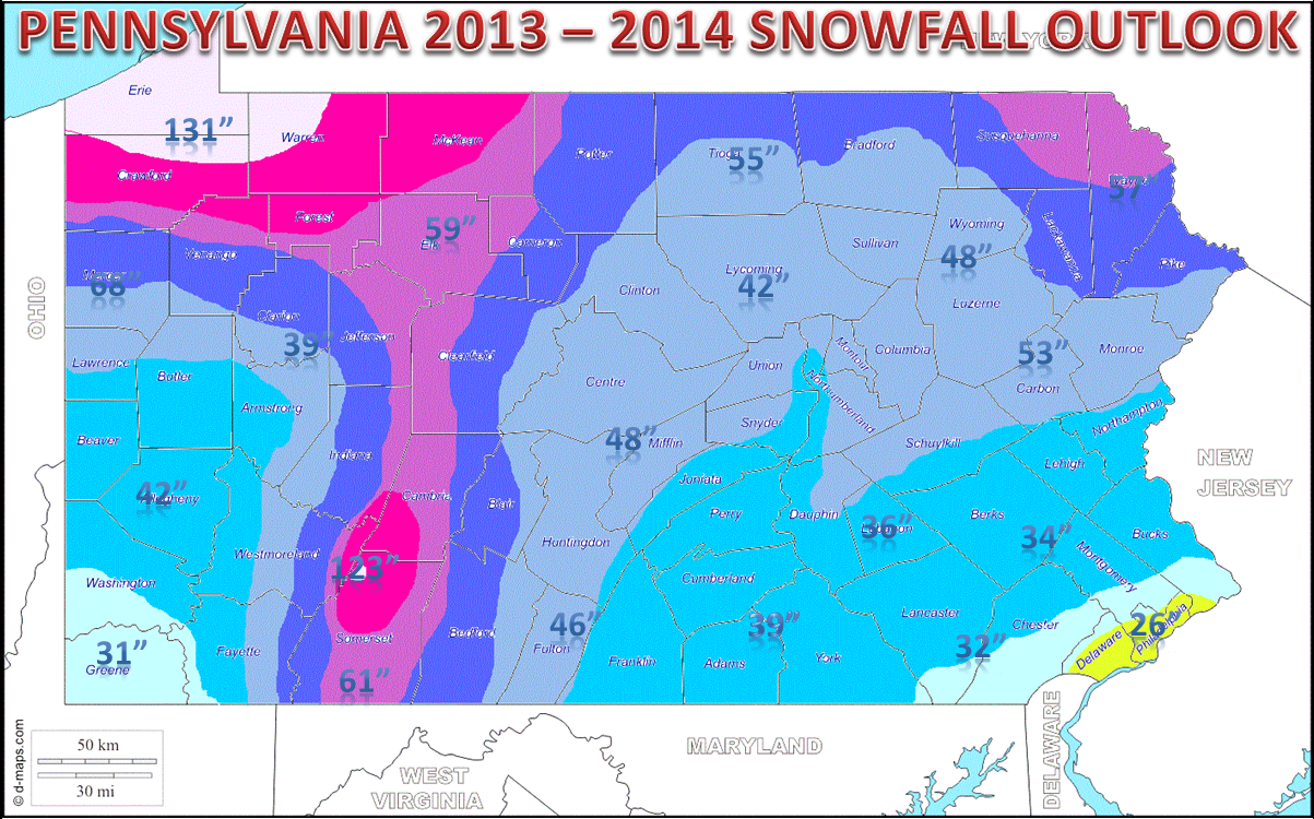 Northeast Weather Action StateByState Winter Outlooks