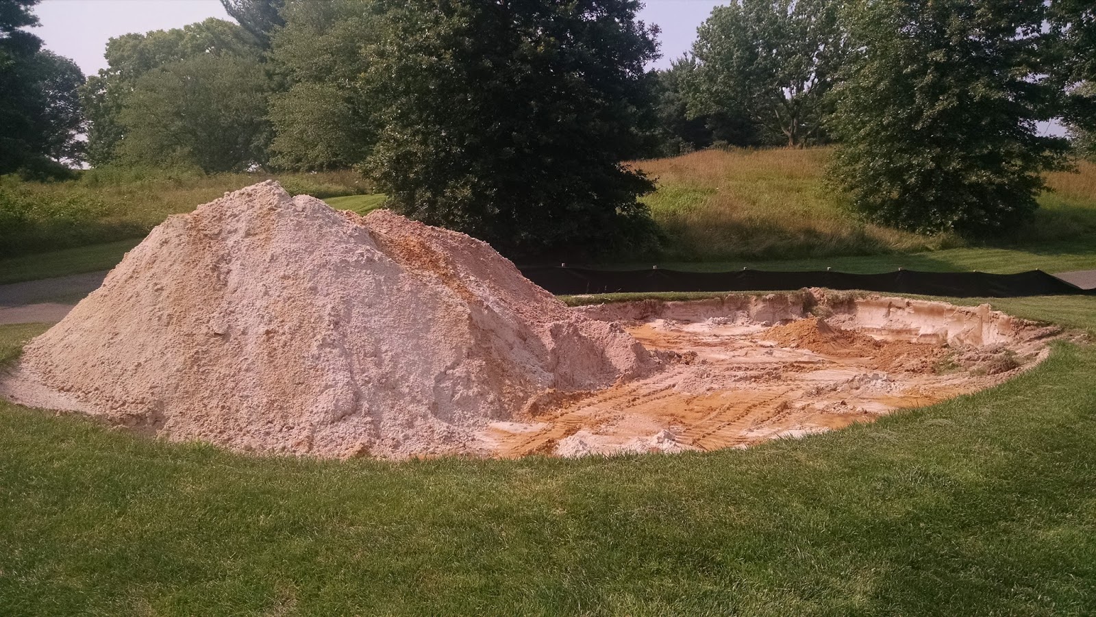 Tee Off With Joe Old bunker sand