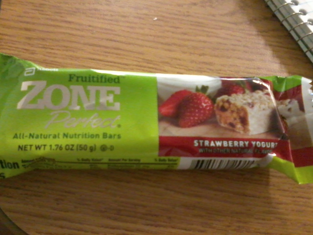 zone perfect bars strawberry yogurt