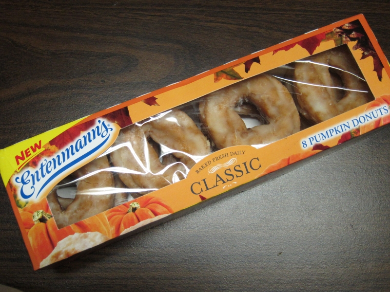 Review Entenmann's Pumpkin Donuts Brand Eating