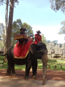 My elephant ride around Ankor Wat Temples