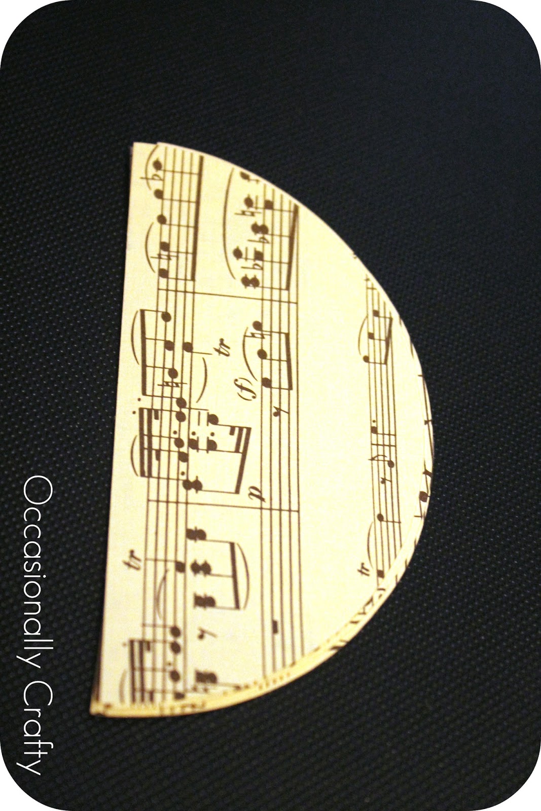 Sheet Music Wreath A Tutorial Occasionally Crafty Sheet Music