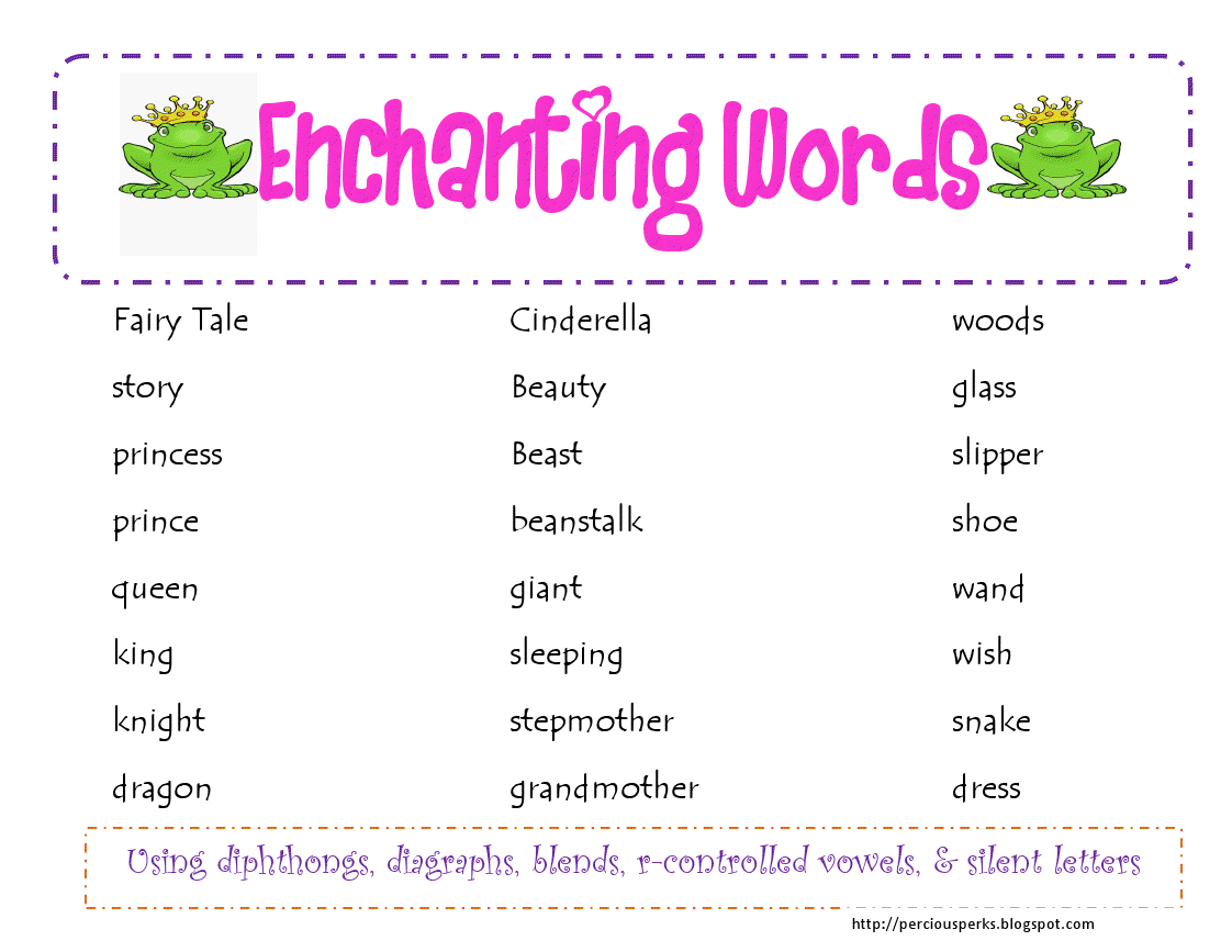 FAIRY TALES VOCABULARY fairy tales vocabulary:
