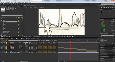 Screenshot of Adobe After Effects project