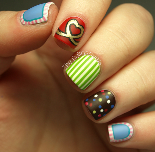 candy crush nail art - nailasaurus
