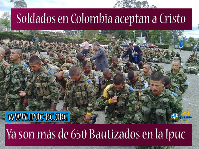 PRIMER CONGRESO EVANGELISTICO IPUC CON MILITARES EN COLOMBIA 