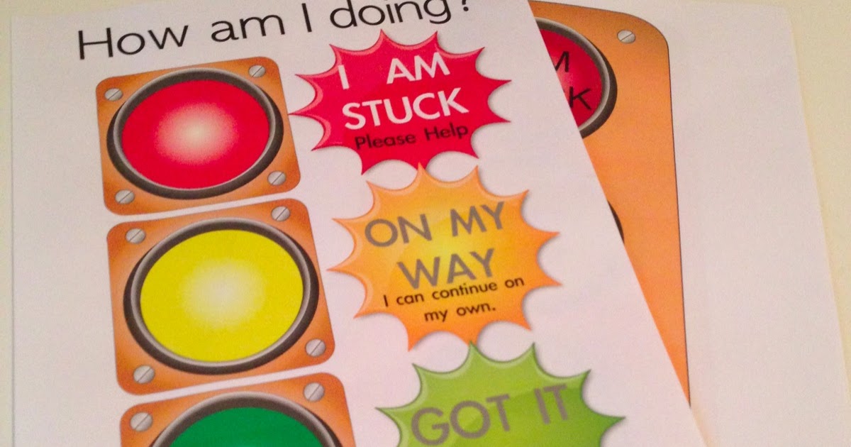 Stoplight Student Check in Cards/Posters Quick Assessment Tool Blog