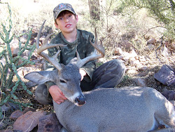 Jacob pounds his first coues